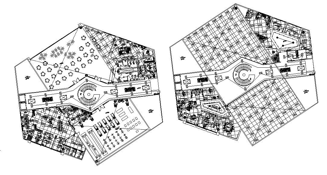 Commercial plan detail dwg file