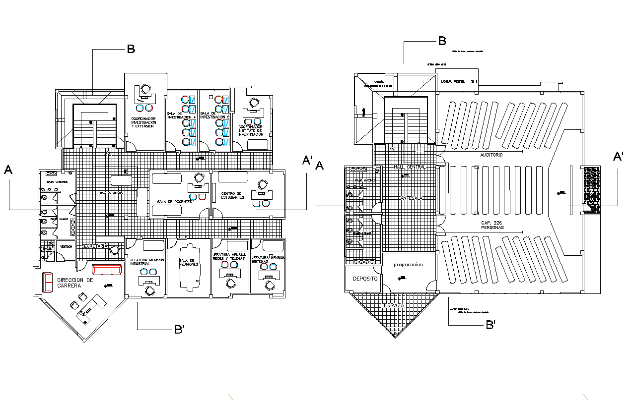 Commercial plan detail dwg file