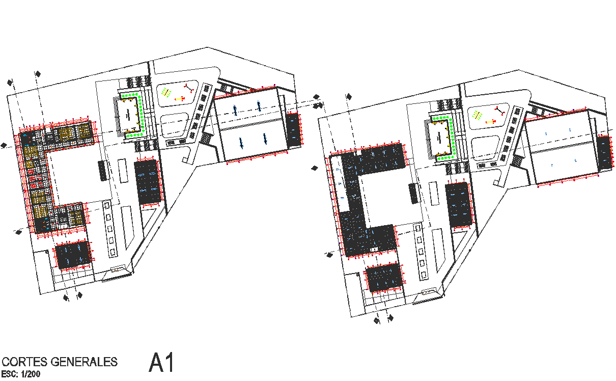 Commercial plan detail dwg file