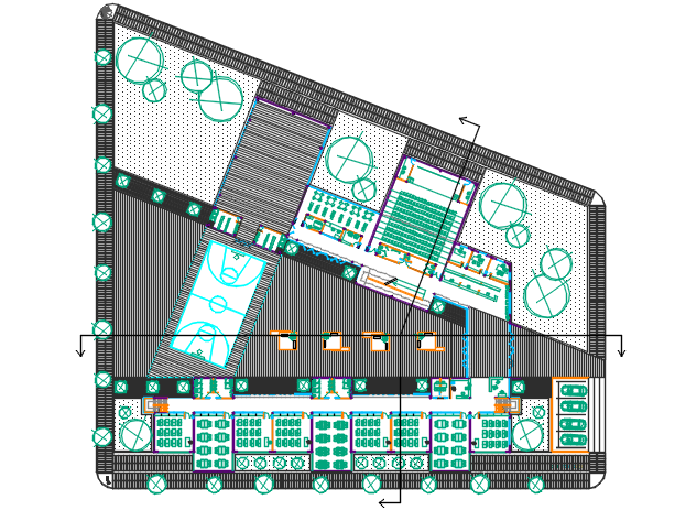 Commercial plan detail dwg file
