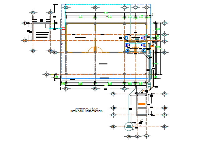Commercial plan detail dwg file