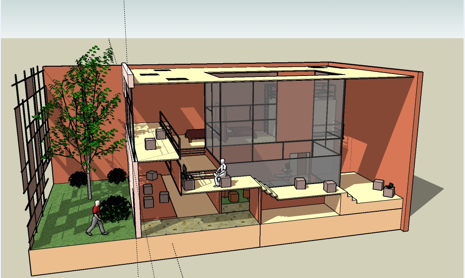 Commercial plaza elevation design