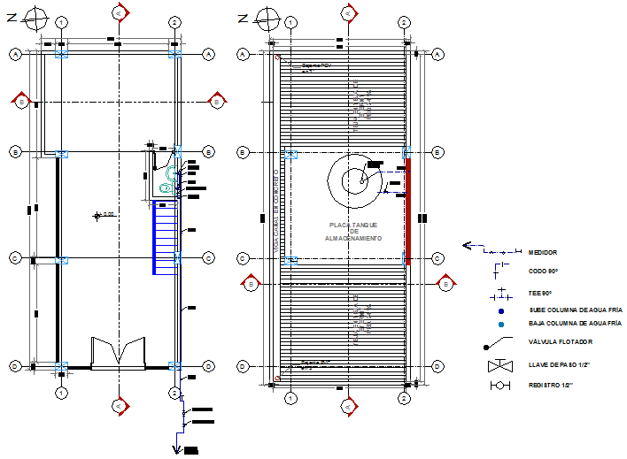 Commercial ware house plan detail dwg file