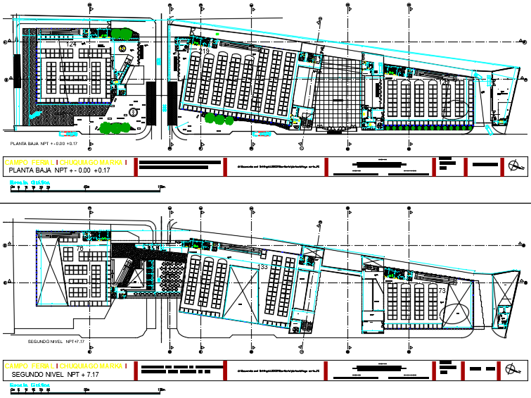 Commercial working plan detail dwg file