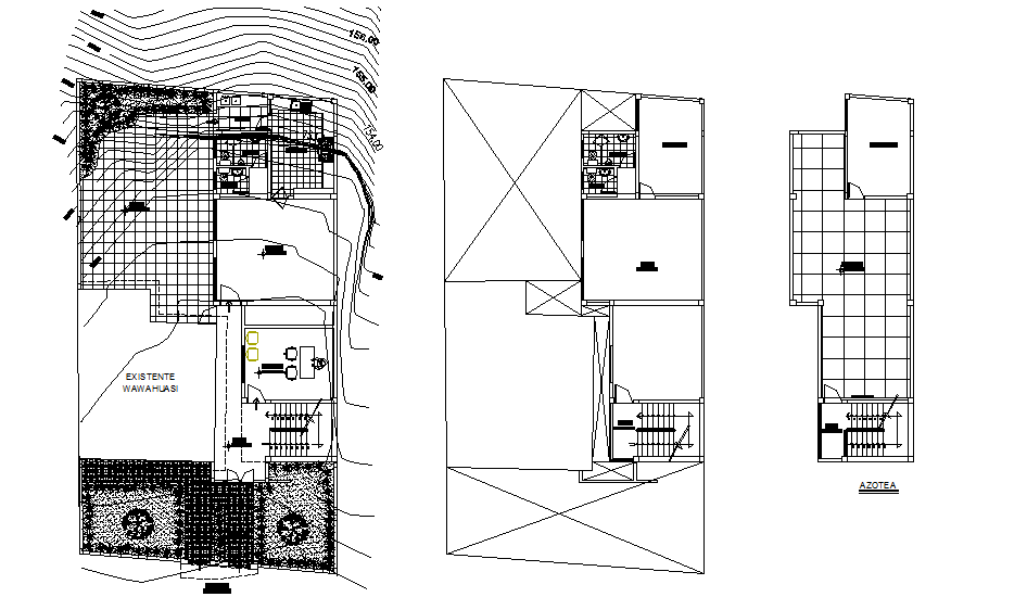 Commercial working plan detail dwg file