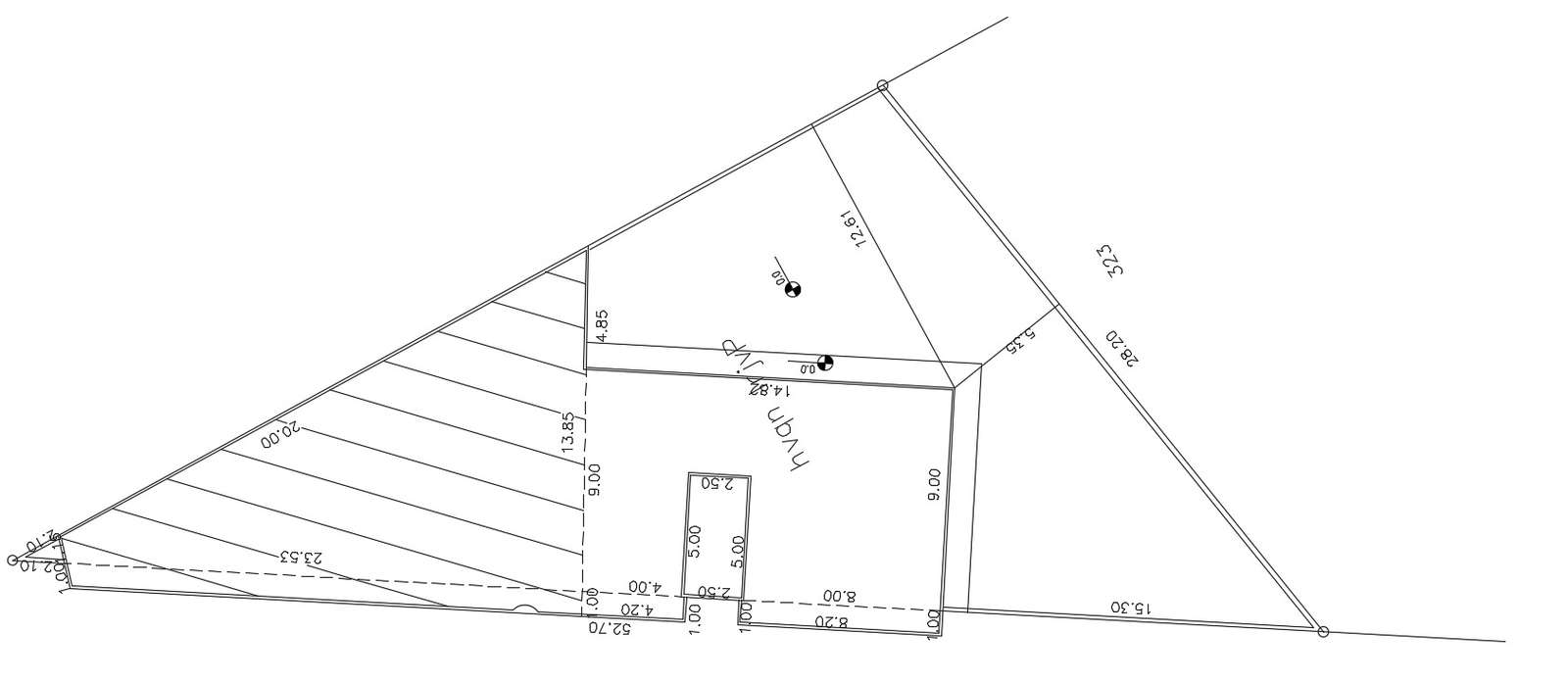 Commercial Site Plot Plan With Survey Area