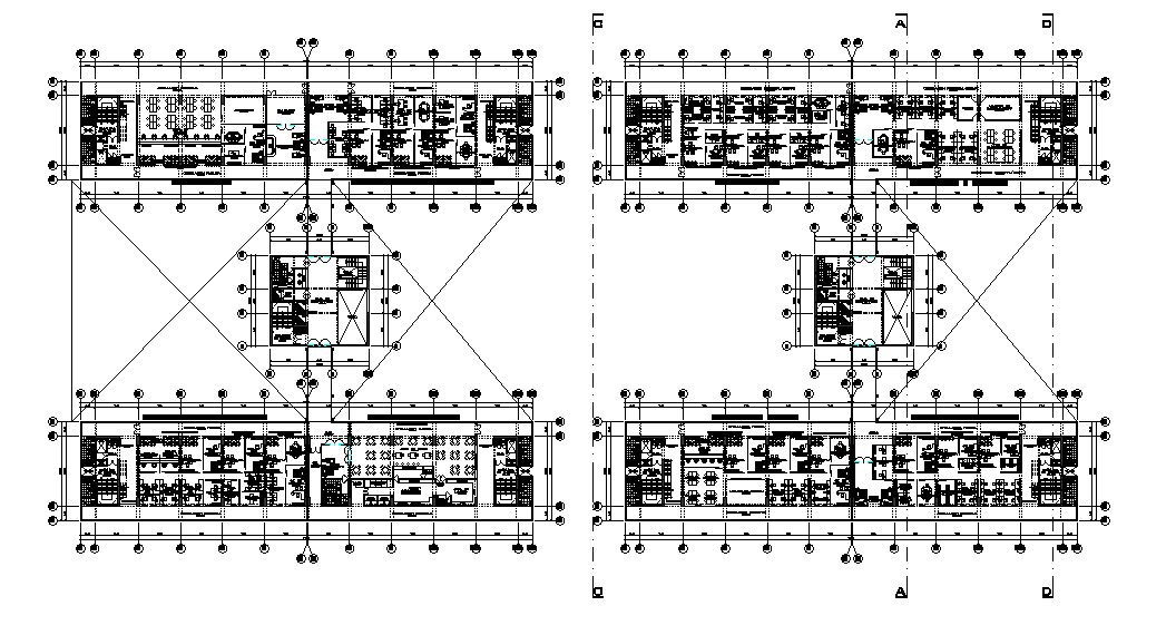 Commercial office floor plan provided in this drawing file. Download 2d autocad drawing file.