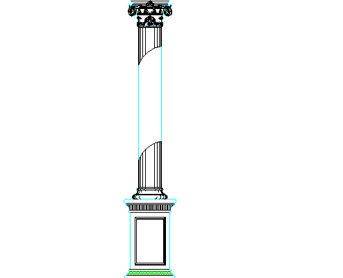 Common Roman column cad details