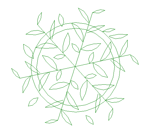 Common plant block design view dwg file
