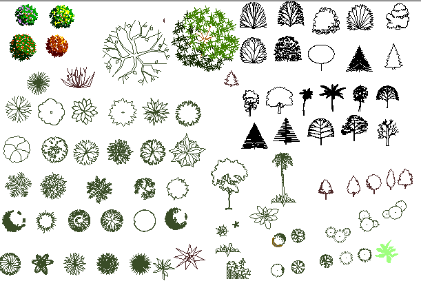 Common plant blocks details dwg file