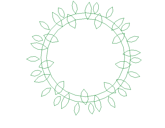 Common tree plant cad design block dwg file