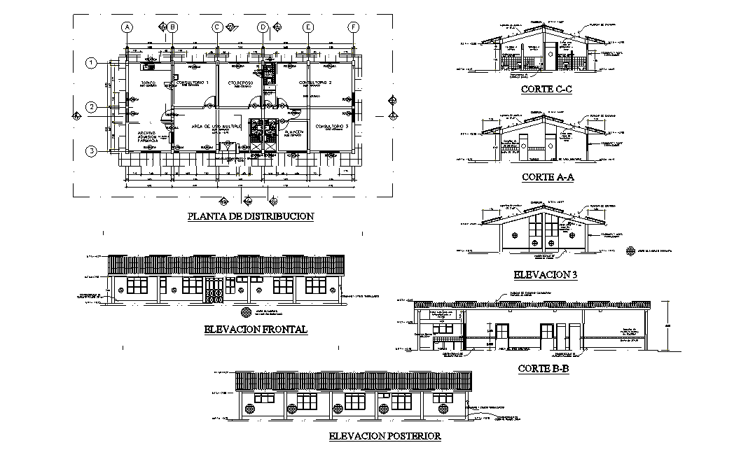 Clinic Plan In DWG File