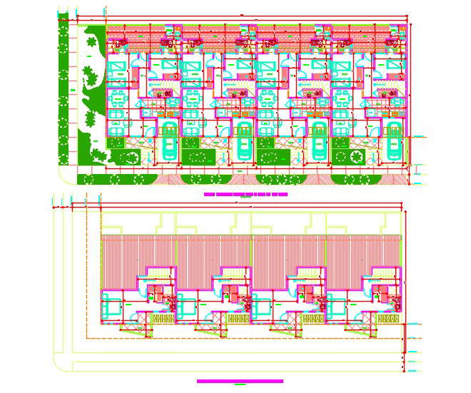 Complex 4 duplex 2 storey units