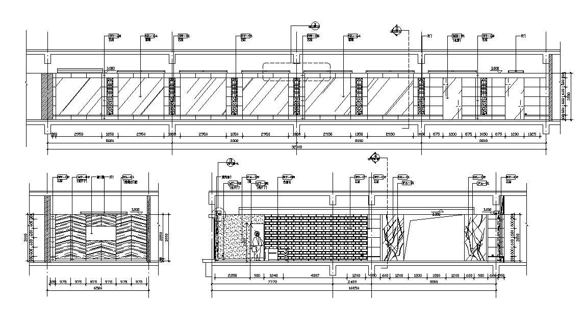 Compound wall Design AutoCAD drawing 