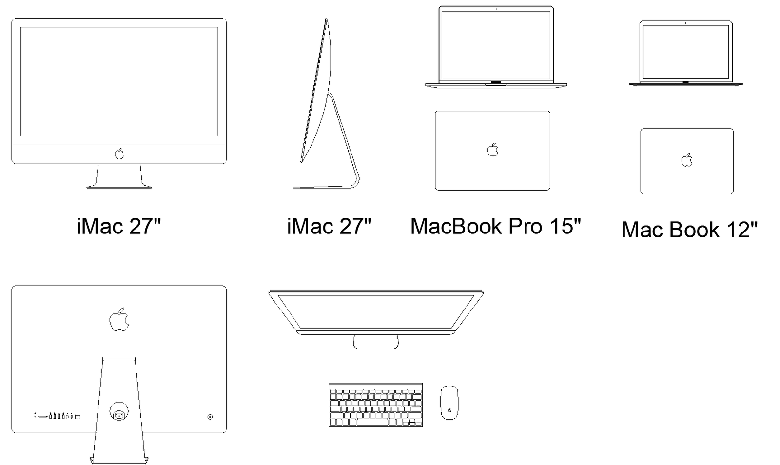 Computers plan detail dwg file.