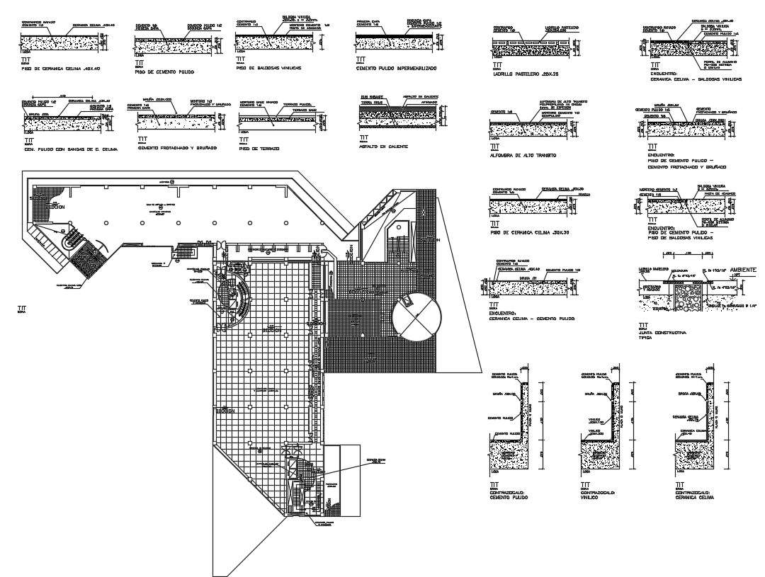Concrete Masonry Construction DWG File