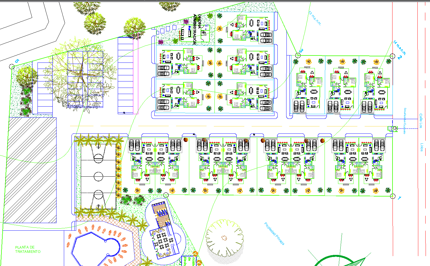 Condominium architecture detail drawing
