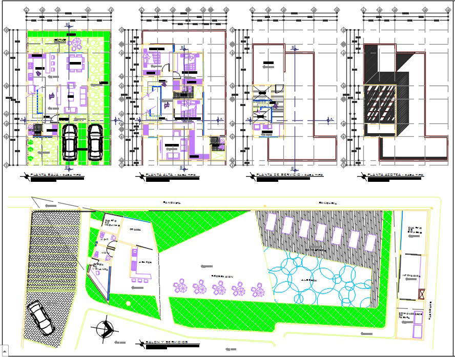 Condominium horizontal plan  dwg.