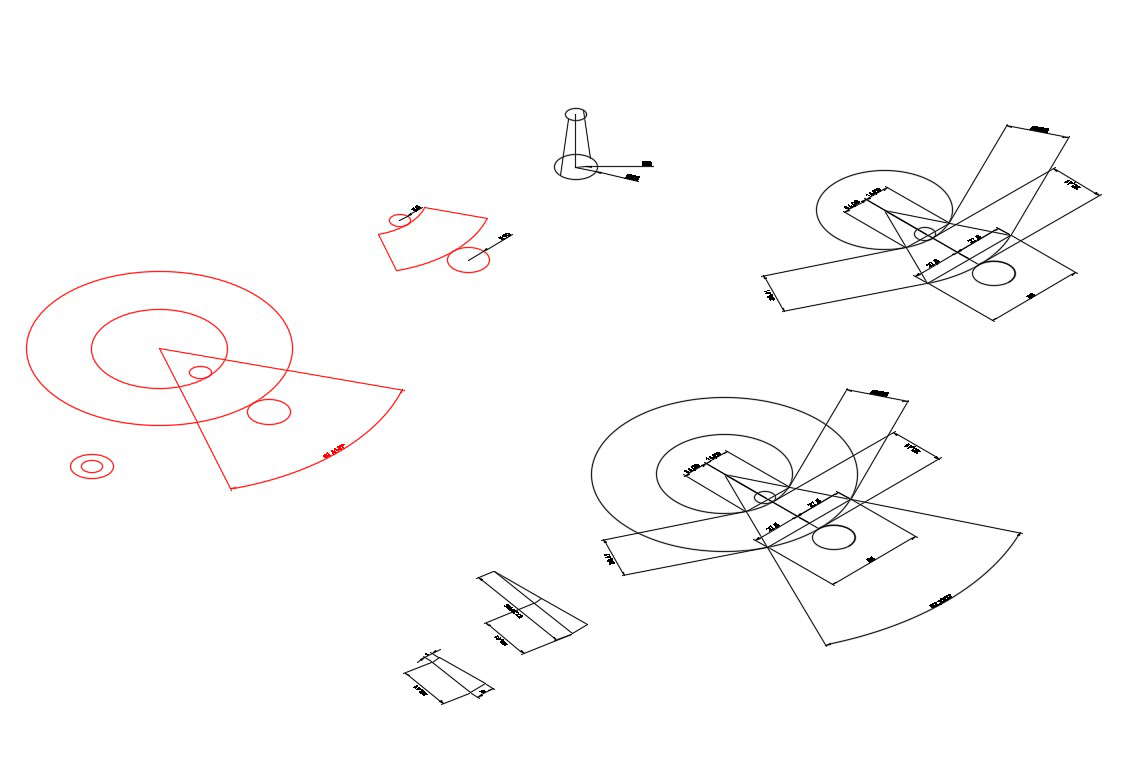 Cone copies blocks cad drawing details dwg file