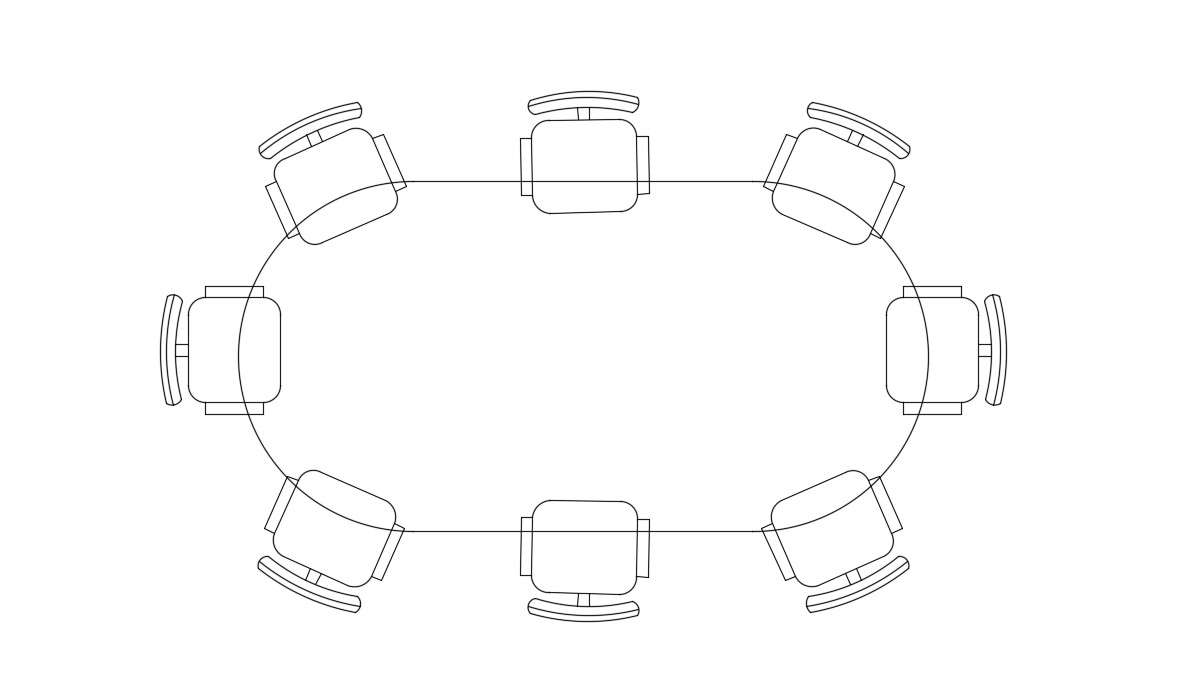 Conference Table CAD Block