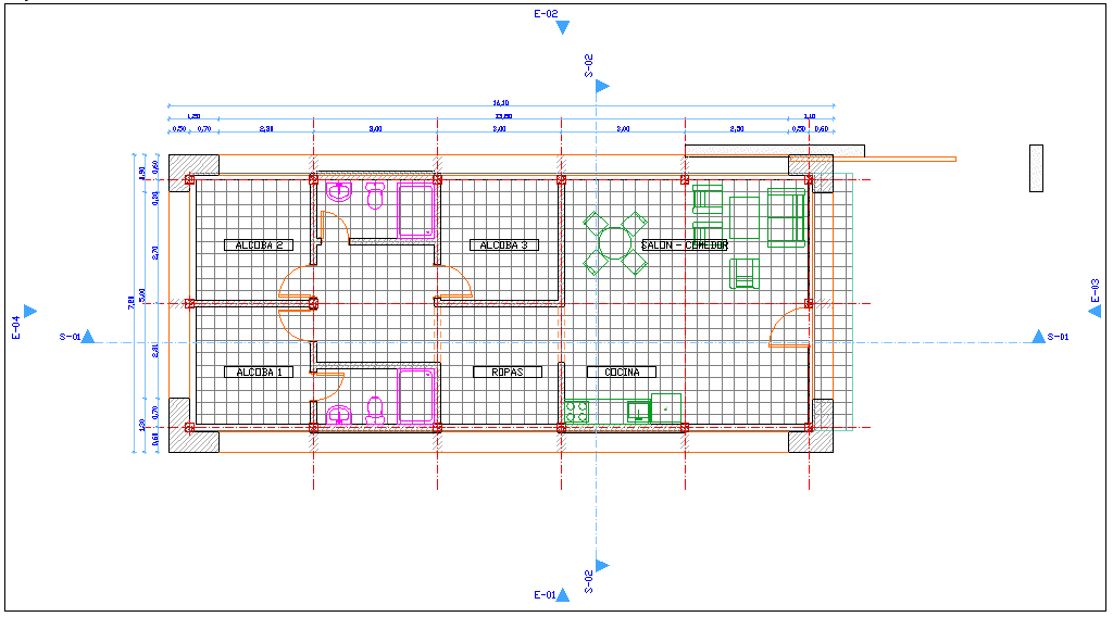 Construction Design of house plan