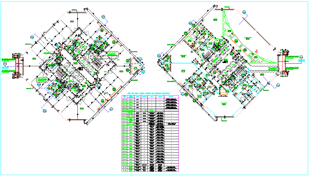 Construction Design of tower AB