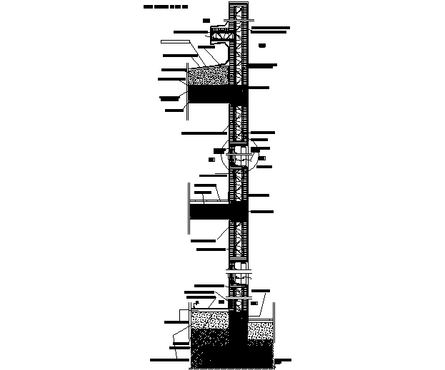 Construction Foundation to slab plan detail dwg file