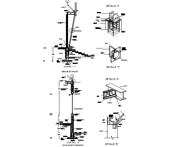 Construction building detail dwg file