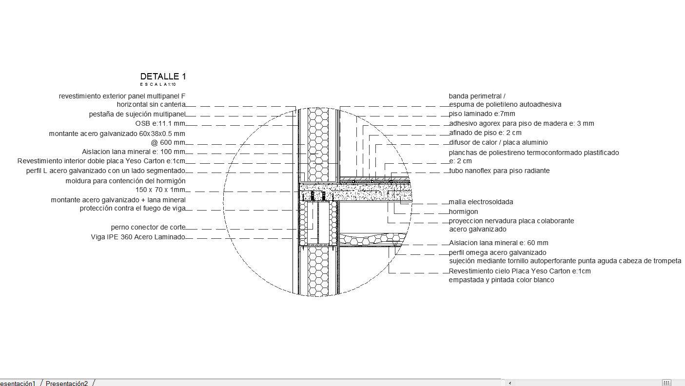 Construction detail cad drawing 