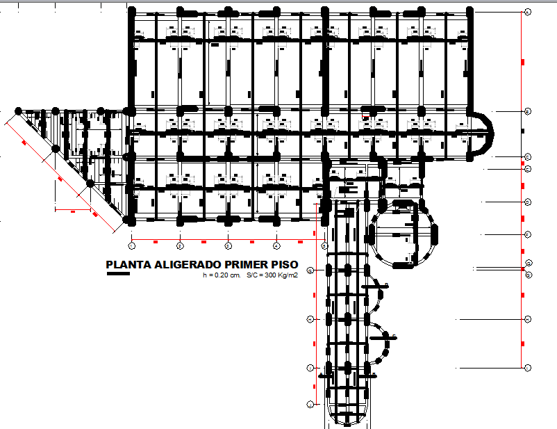 Construction detail layout plan dwg file
