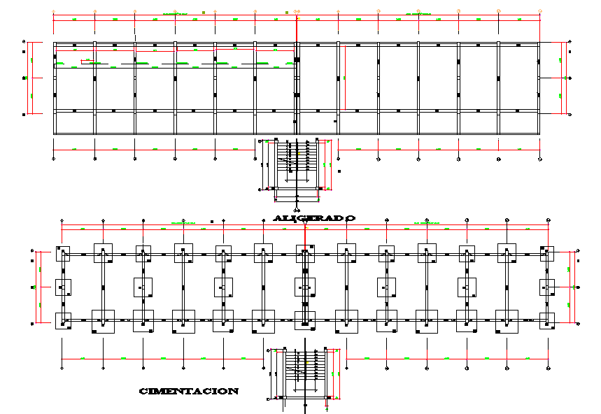 Construction detail layout plan dwg file