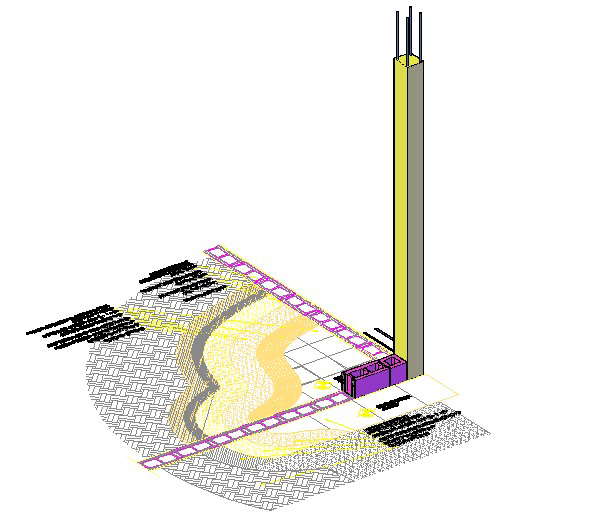 Construction detail of block
