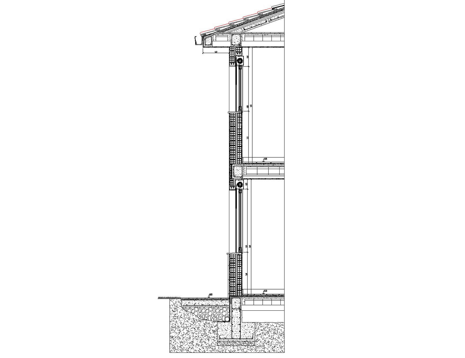 Construction detail of window dwg file