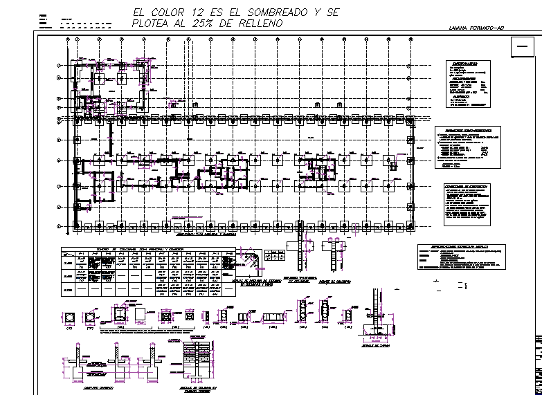 Construction detail plan dwg file