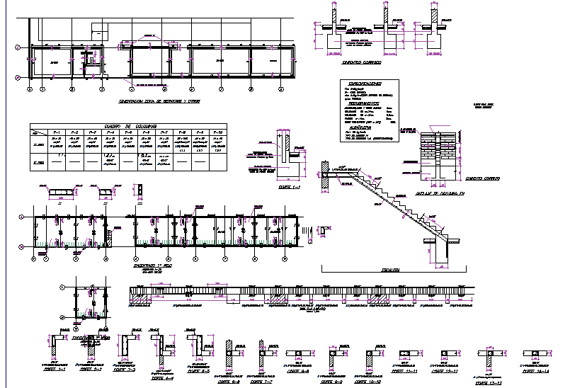 Construction detail plan dwg file
