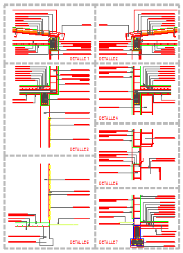 Construction details of housing bearing wall details drawing