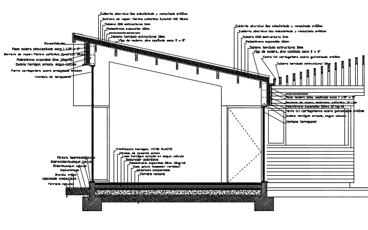 Construction details wood ceiling plan detail dwg file