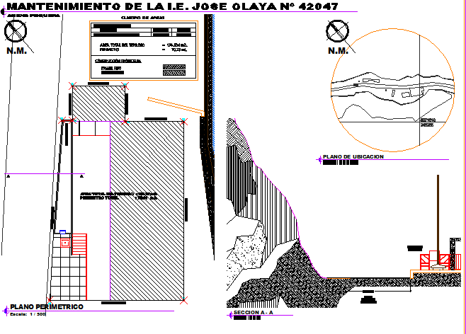 Construction layout plan