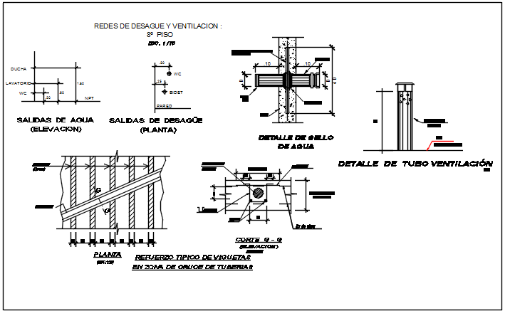 Construction plan detail dwg file