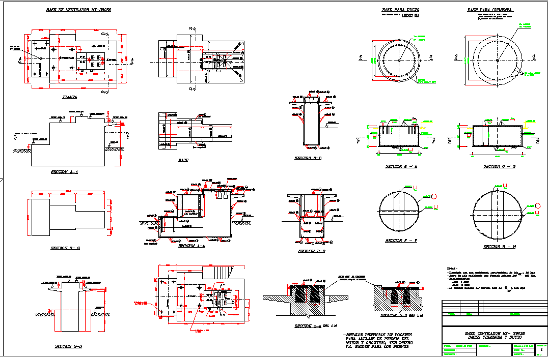 Construction plan detail dwg file