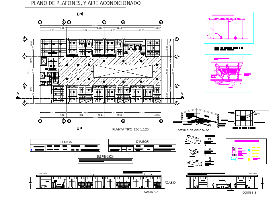 Construction plans detail dwg file