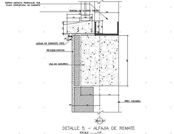 Construction section detail dwg file