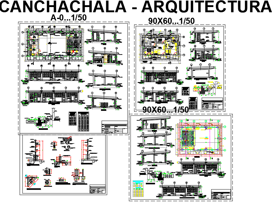 Construction working plan detail dwg file