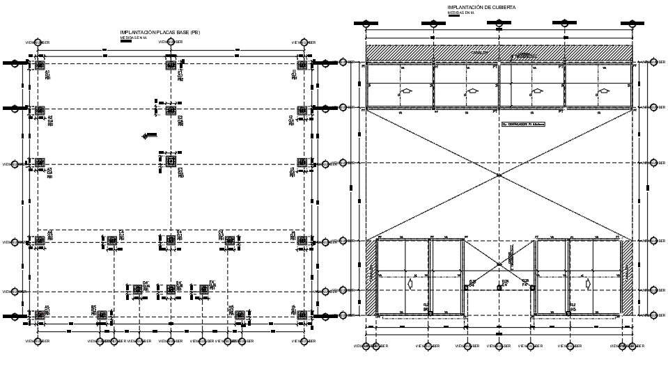 Construction Building Column Layout Plan Download Free DWG File