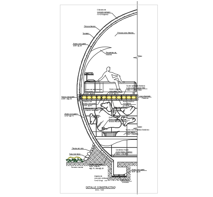 Constructive detail dwg file