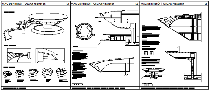 Contemporary art museum design drawing
