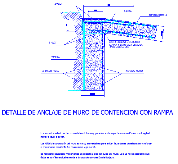 Contention wall details
