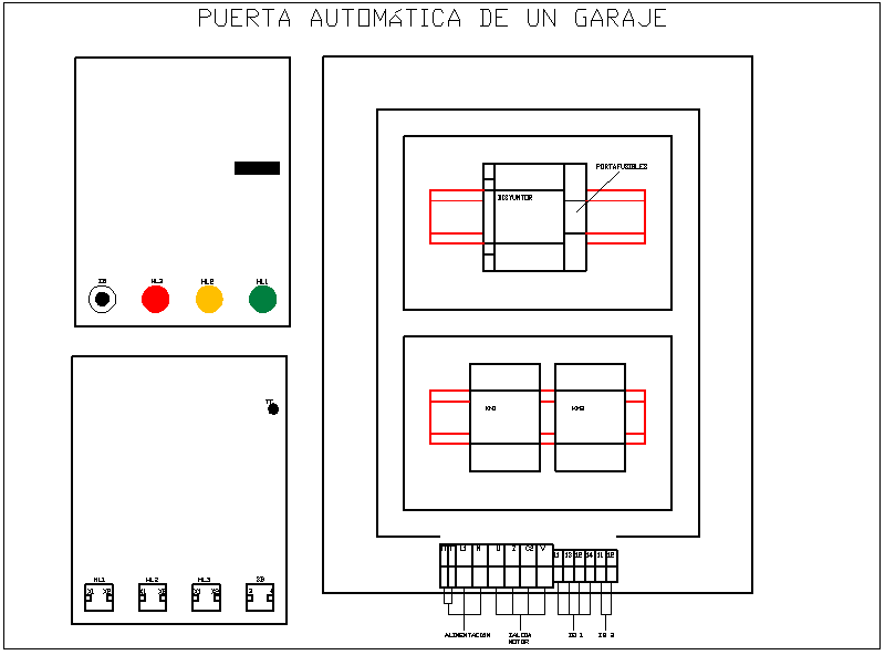 Control system view  for automatic door for electrical