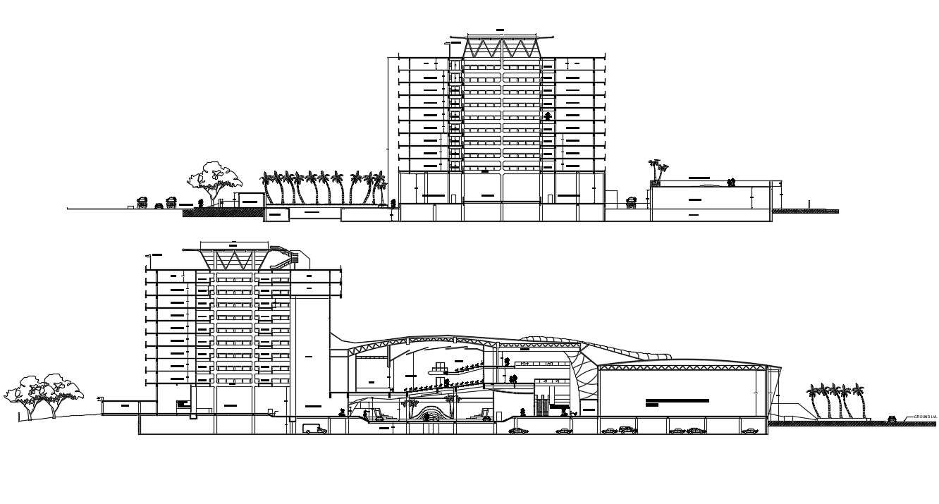 Convention Center Design CAD File