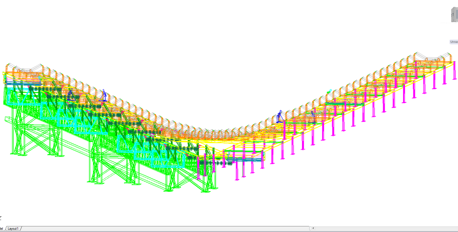 Conveyor belt 3d detail and design